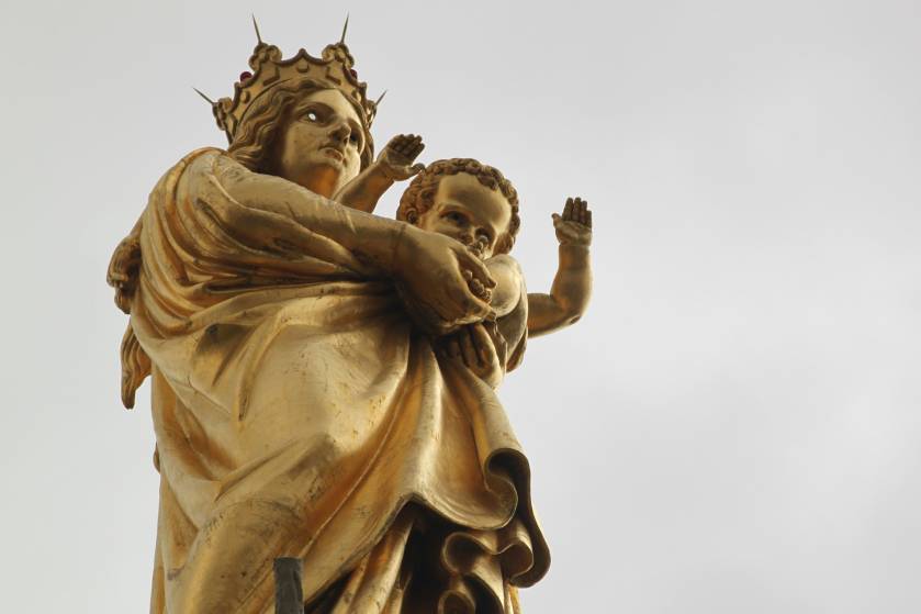 La statue de Notre-Dame-de-la-Garde