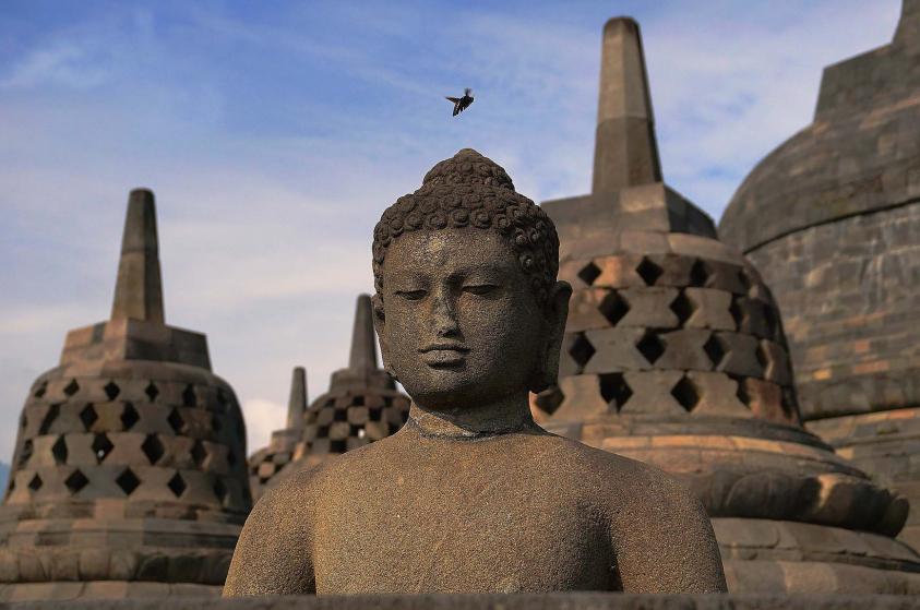 Temple de Borobudur Bouddha